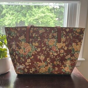 Patricia Nash Brown Leather Tote Bag